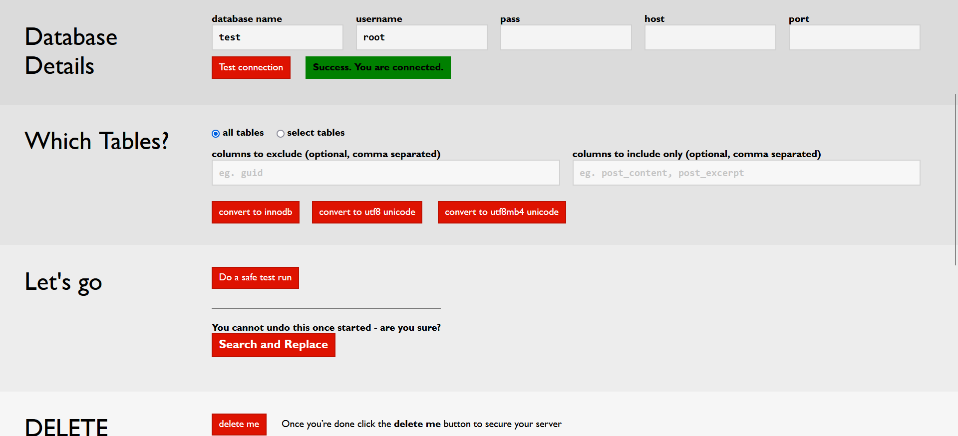 Changez les liens de votre site migré en un clic avec Search Replace DB Master